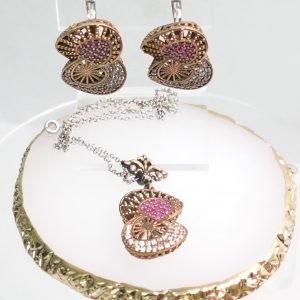 Pendientes Colgante Rubí Infinito