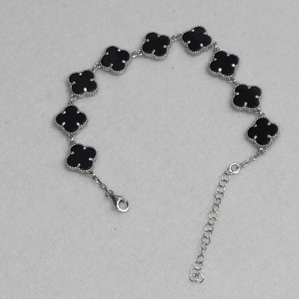 Pulsera Valencia Flores Pequeñas Onix