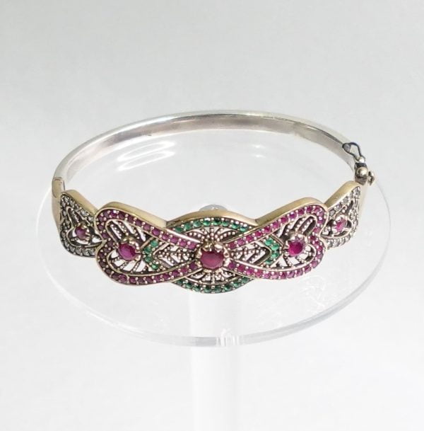 Pulsera Diadema Rubí Esmeraldas