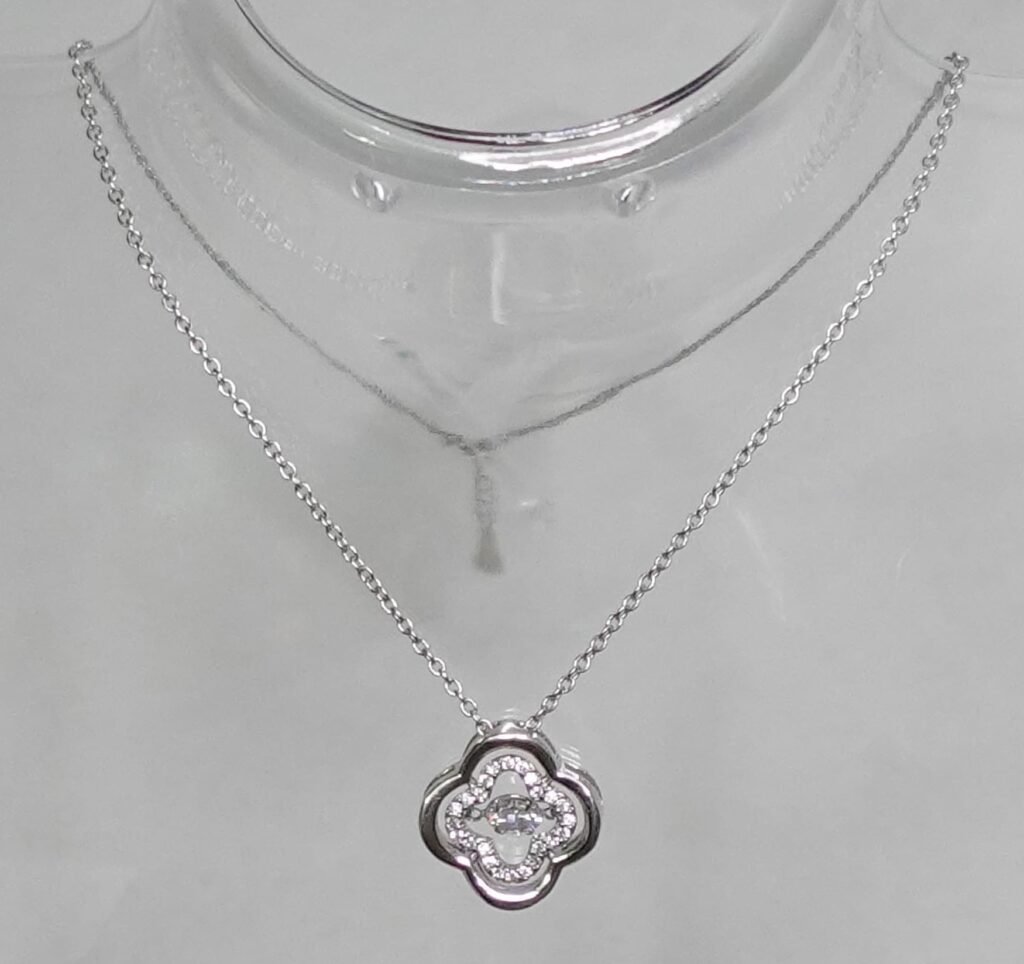 collar valencia flor piedra central